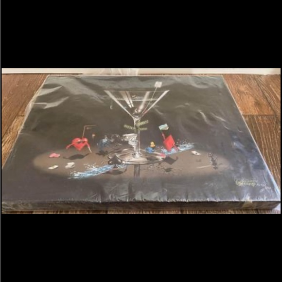 Michael Godard “Texas Hold Em” “Don’t Drink And Draw” canvas art - Picture 2 of 4